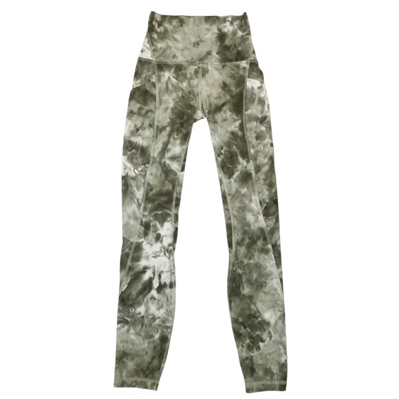 Lululemon Align High-Rise Pant with Pockets 25" Diamond Dye Light Sage Sz 0 - Picture 1 of 8